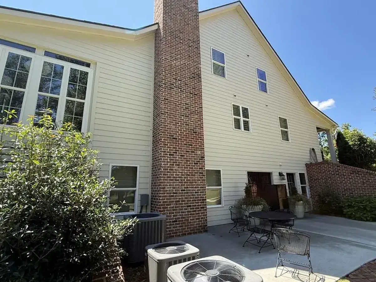 House and chimney after cleaning